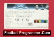 Juventus v Chelsea 2009 – Football Ticket