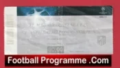 Atletico Madrid v Chelsea 2009 – Football Ticket