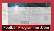 Atletico Madrid v Chelsea 2009 – Football Ticket