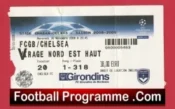 Girondins de Bordeaux v Chelsea 2008 – Football Ticket France