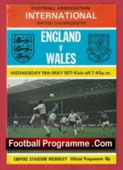 England v Wales 1971