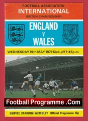 England v Wales 1971