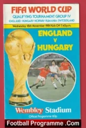 England v Hungary 1981
