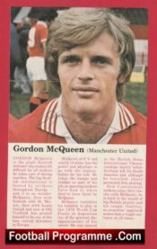 Manchester United Gordon McQueen Signed Autograph Picture Man Utd