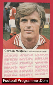 Manchester United Gordon McQueen Signed Autograph Picture Man Utd