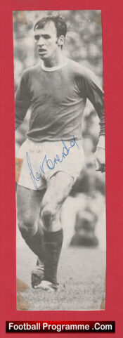 Manchester United Paddy Crerand Signed Autograph Picture Man Utd