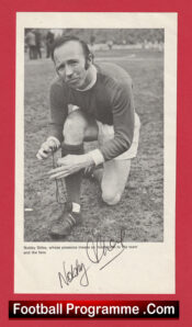 Manchester United Nobby Stiles Signed Autographed Picture Man Utd