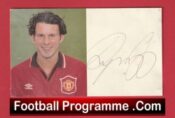 Manchester United Ryan Giggs Signed Autographed Picture Card Man Utd