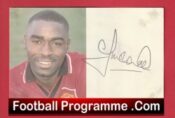 Manchester United Andy Cole Signed Autographed Picture Card Man Utd