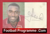 Manchester United Andy Cole Signed Autographed Picture Card Man Utd