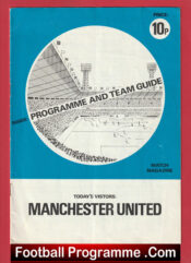 Manchester United Pirate Football Programme 1970s 1974 – 1975