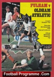 Fulham v Oldham Athletic 1976 – Bobby Moore + Best + Marsh