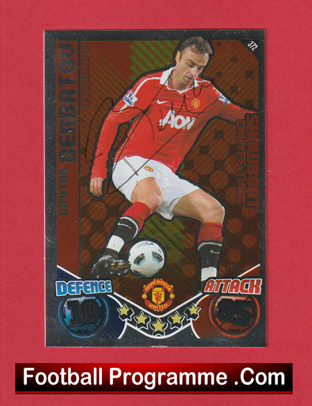 Manchester United Dimitar Berbatov Autographed Signed Football Card Man Utd - Image 2