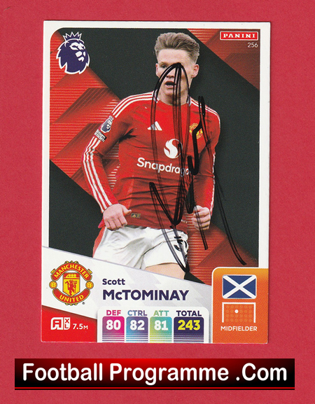 Manchester United Scott McTominay Autograph Signed Football Card Man Utd - Image 2