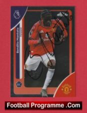 Manchester United Bendito Mantato Autograph Signed Football Card Man Utd