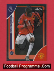 Manchester United Bendito Mantato Autograph Signed Football Card Man Utd
