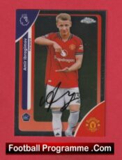 Manchester United Amir Ibragimov Autograph Signed Football Card Man Utd