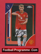 Manchester United Amir Ibragimov Autograph Signed Football Card Man Utd