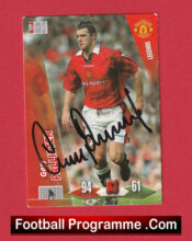 Manchester United Gary Pallister Man Utd Signed Football Card Autograph