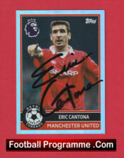 Manchester United Eric Cantona Autographed Signed Football Card Man Utd