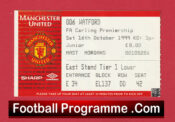 Manchester United v Watford 1999 – Football Ticket