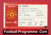 Manchester United v Arsenal 2000 – Match Ticket