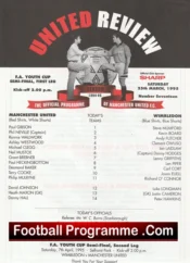 Manchester United v Wimbledon 1995 – Reserves Clegg + Cooke