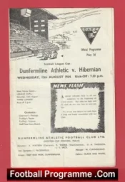 Dunfermline Athletic v Hibernian Hibs 1964 – Sir Alex Ferguson Player