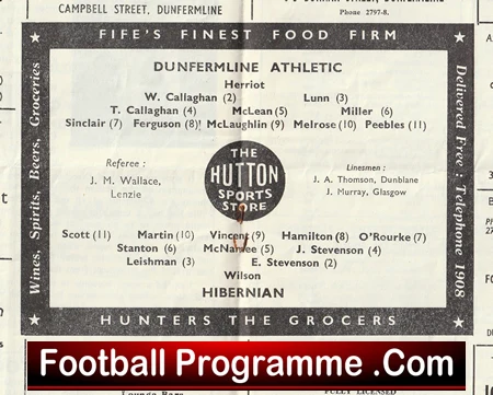 Dunfermline Athletic v Hibernian Hibs 1964 - Sir Alex Ferguson Player - Image 3