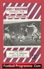 Heart Of Midlothian v St Johnstone 1962 – Alex Ferguson Player