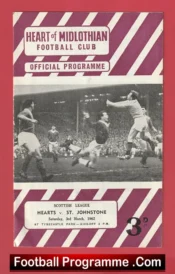 Heart Of Midlothian v St Johnstone 1962 – Alex Ferguson Player