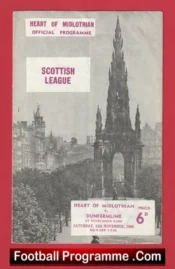 Heart Of Midlothian v Dunfermline Athletic 1966 Alex Ferguson