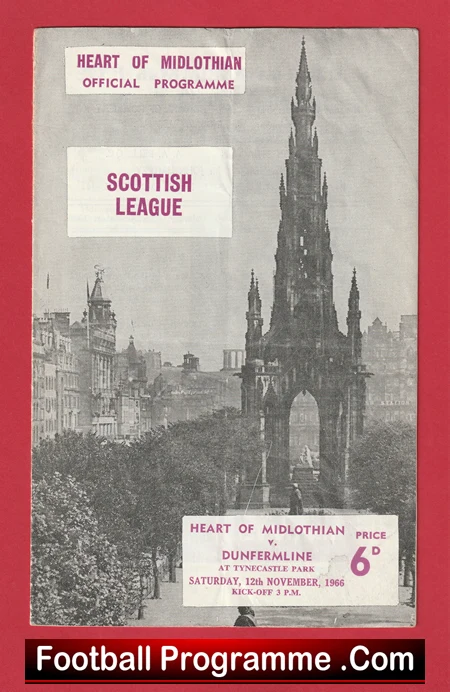 Heart Of Midlothian v Dunfermline Athletic 1966 Alex Ferguson - Image 2
