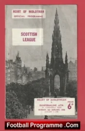 Heart Of Midlothian v Dunfermline Athletic 1966 Sir Alex Ferguson