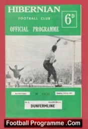 Hibernian Hibs v Dunfermline Athletic 1967 – Alex Ferguson
