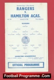 Glasgow Rangers v Hamilton Academicals 1968 – Sir Alex Ferguson