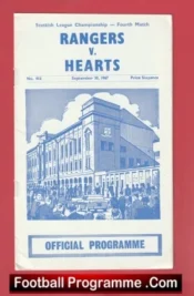 Glasgow Rangers v Heart Of Midlothian Hearts 1967 Alex Ferguson