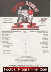 Manchester United v Birmingham City 1995 – Reserves Lee Sharpe