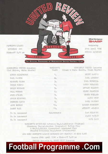 Manchester United v Newcastle United 1996 - Reserves Match - Image 2
