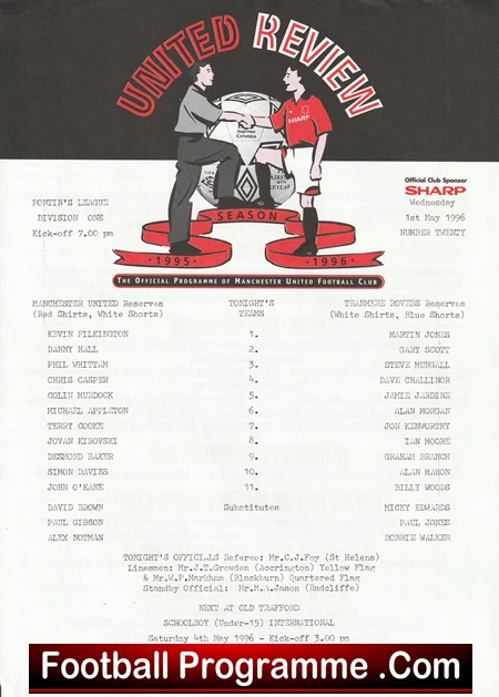 Manchester United v Tranmere Rovers 1996 - Reserves Match - Image 2