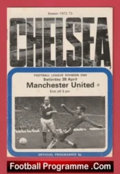 Chelsea v Manchester United 1973 – Bobby Charlton Last Game Man Utd