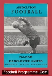 Fulham v Manchester United 1967 – Pirate Football Programme