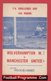 Wolves Wolverhampton v Manchester United 1965 – FA Cup Pirate