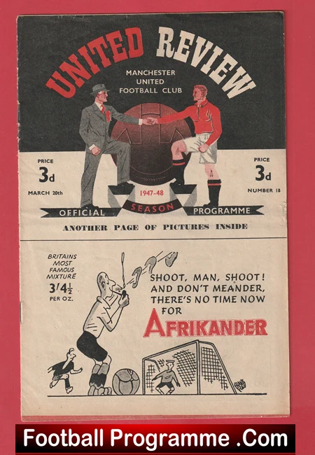 Manchester United v Wolves 1948 - Man Utd 1940s - Image 2