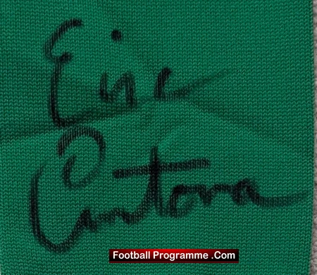 Manchester United Eric Cantona Signed Football Sock - Image 3