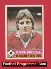 Manchester United Steve Coppell Autographed Signed Football Card Man Utd