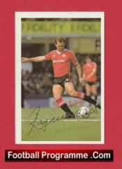 Manchester United Ray Wilkins Autographed Signed Football Sticker