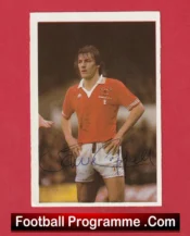 Manchester United Steve Coppell Autographed Signed Football Sticker