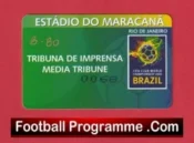 Brazil World Club Championship 2000 Manchester United Media Ticket