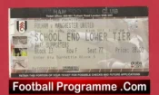 Fulham v Manchester United 2004 – Match Ticket